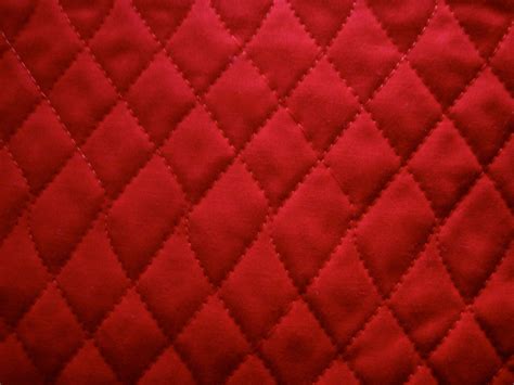 Solid Red Double Sided Pre Quilted Fabric