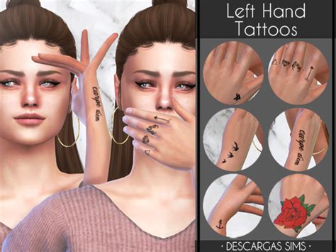 Left Hand Tattoos At Descargas Sims The Sims 4 Catalog