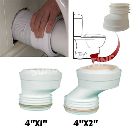 Offset Toilet Connector Waste Pan Connector Penyambung Pipe Mangkuk