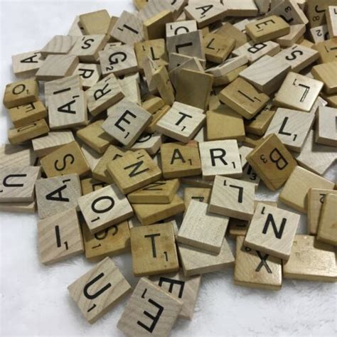 Scrabble Wood Tiles Letters 190 Pcs Lot Replacement Arts Crafts
