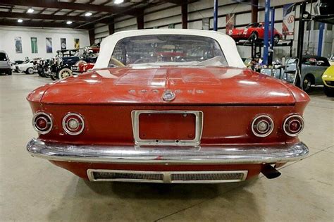 1964 Chevrolet Corvair Monza Spyder 72188 Miles Red Convertible