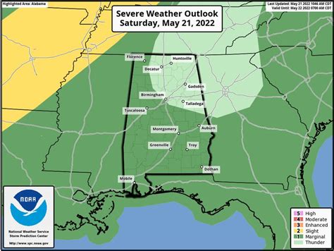 Isolated Severe Storms Possible Today In Alabama