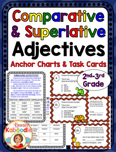 This Easy To Use Comparative And Superlative Adjectives Product Includes Three Instructional