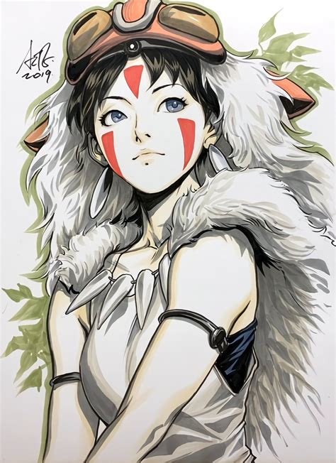 San By Stanley Lau Artgerm Studio Ghibli Art Studio Ghibli Movies