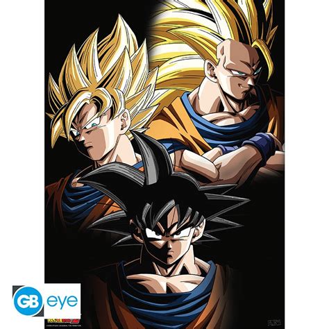 Dragon Ball Z Poster Goku Transformations 52x38cm