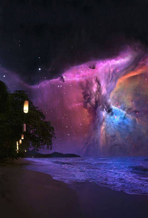 Come With Me — Parallaxwallpapers Beach Outer Space Hd
