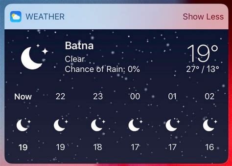 This tweak gives iOS' native Weather widget an animated background