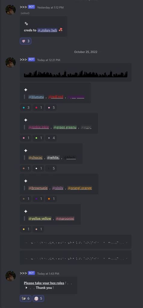 Color Roles Discord Webhook Made By Me Weather Screenshot Color