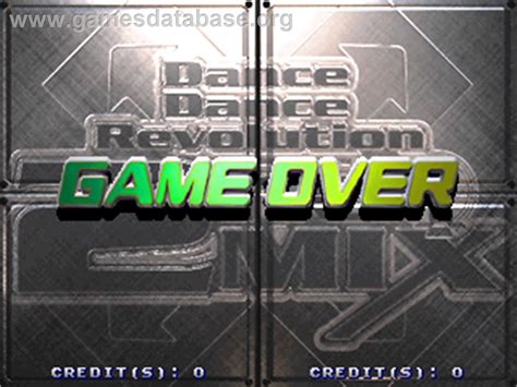 Dance Dance Revolution Best Of Cool Dancers Arcade Artwork Game Over Screen