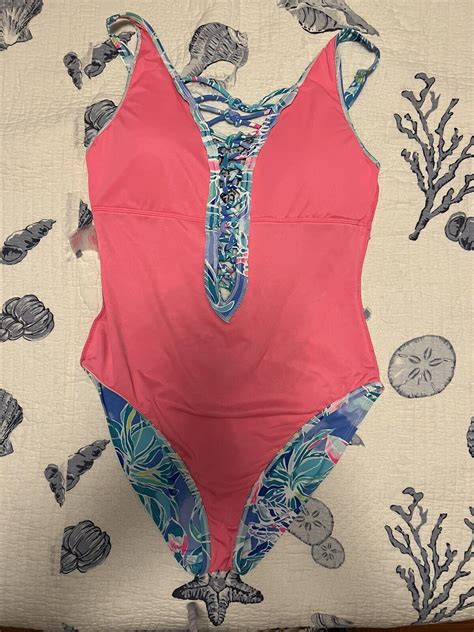 lilly pulitzer one piece swimsuit 10 gem