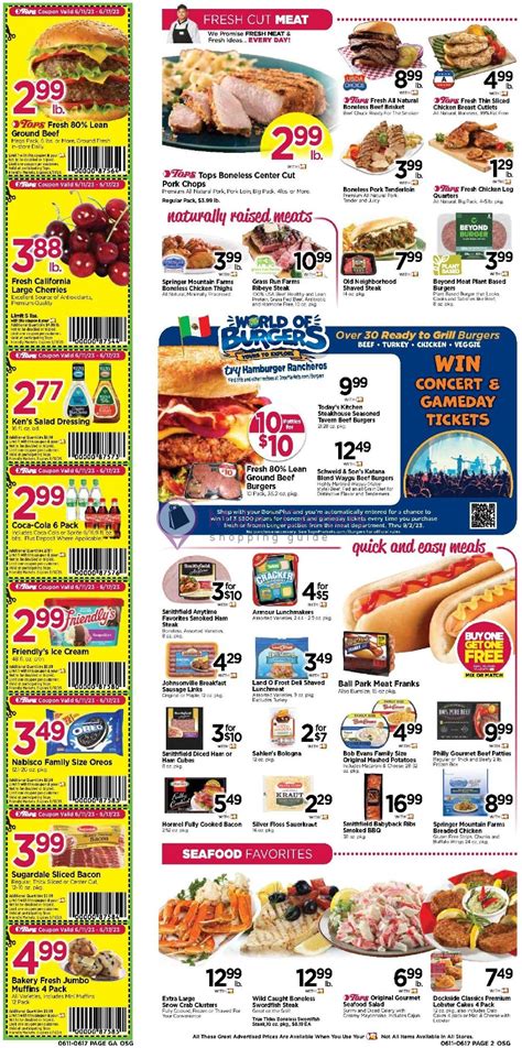 Tops Markets Weekly Ad Valid From 06112023 To 06172023 Mallscenters