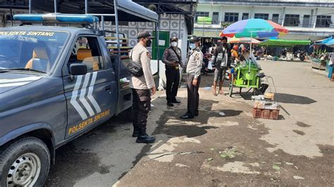 Patroli Dialogis Kanit Sabhara Polsek Sintang Kota Sampaikan Himbauan