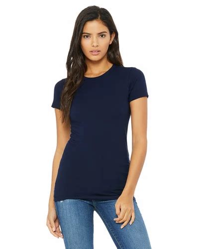 Women S Half Sleeve Round Neck Plain T Shirt Navy Blue At Rs 299 Round Neck T Shirt For