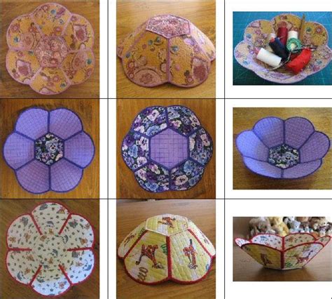 Fabric Bowls 1 Create Beautiful Fabric Bowls Using The Designs And