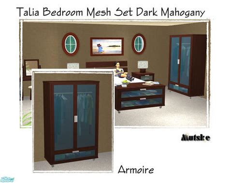The Sims Resource Talia Bedroom Meshset Armoire
