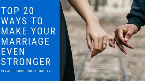 Top 20 Ways To Make Your Marriage Even Stronger Youtube
