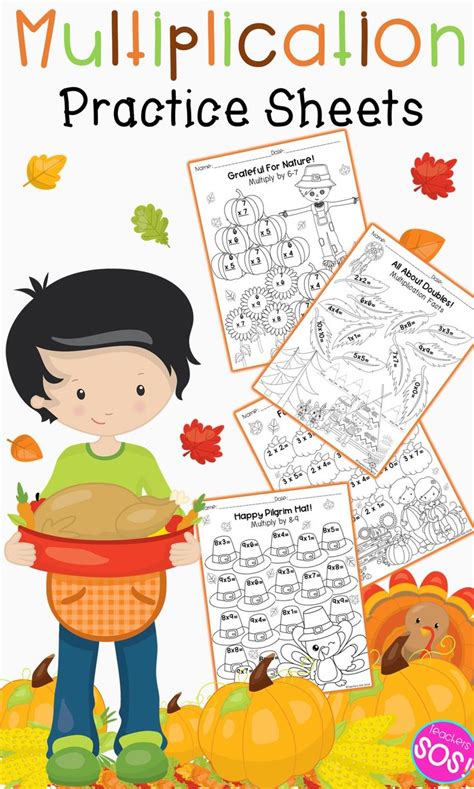 Check spelling or type a new query. Multiplication-Facts- Worksheets -Thanksgiving (With ...
