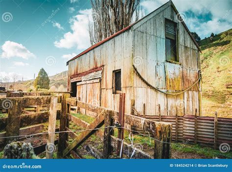 Old Rural Building And Stock Yard Railings Stock Photo Image Of Hills