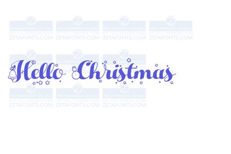 Hello Christmas Font Free Download