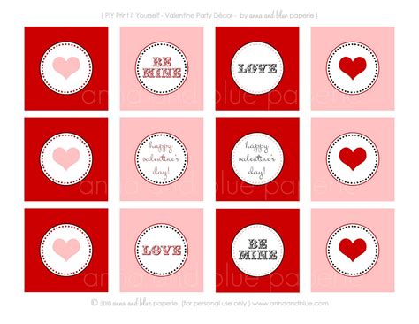 Anna And Blue Paperie Free Printable I Heart You Valentines Day
