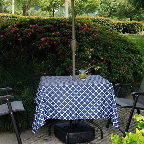 Buy Cheerfullus Waterproof Outdoor Tablecloth With Umbrella Holestain