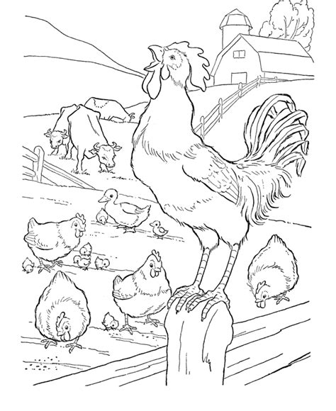 Printable Farm Pictures Coloring Home