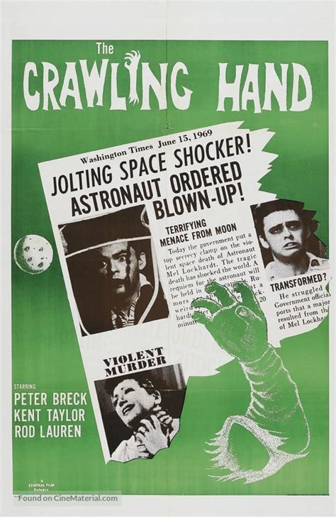 The Crawling Hand 1963 Movie Poster