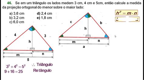 Razões Trigonométricas No Triângulo Retângulo Exercicios Resolvidos Pdf