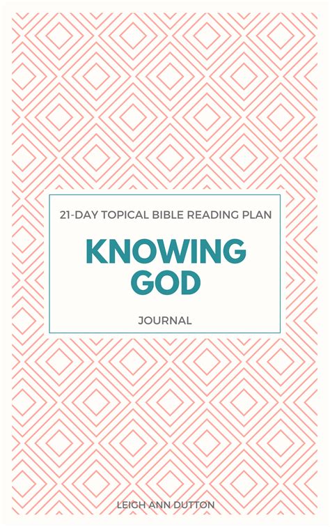 FREE Topical Bible Reading Plan on the Importance of Knowing God | Knowing god, How to plan, Bible