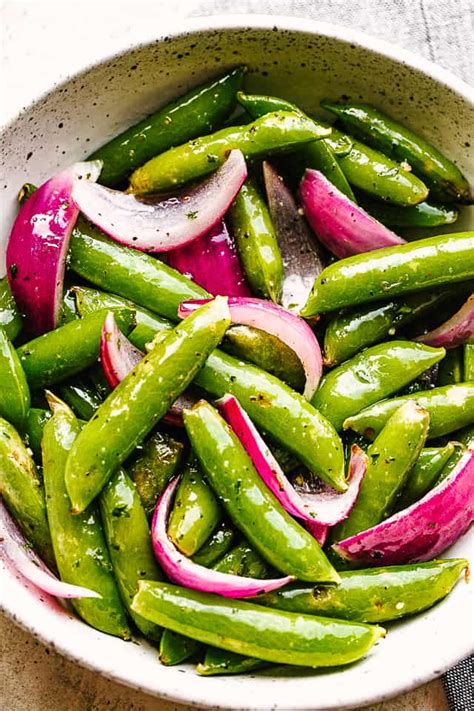This Roasted Sugar Snap Peas Recipe Is Healthy And Full Of Protein