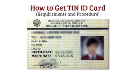 How To Get Tin Id Card Philippine Ids