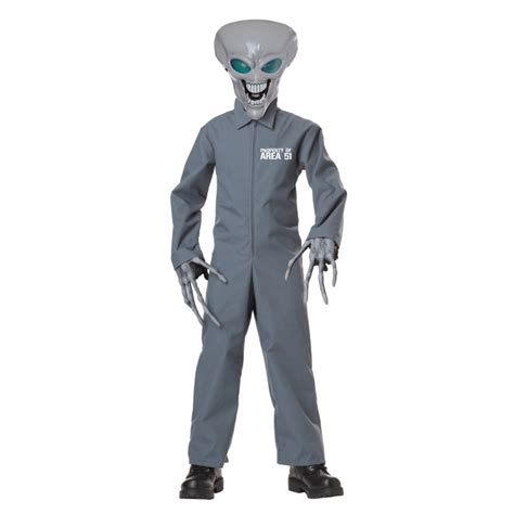 Wenn sie lieber der gegenseite angehören, dann greifen sie doch zum predator kostüm! Kinder Alien Kostüm Eigentum von Area 51 - ZYZY SHOP Schweiz