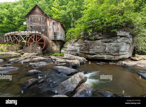 Glade Creek Grist Mill Stock Photo Alamy