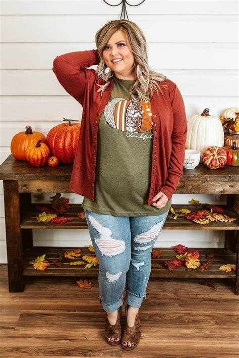 fall outfits for larger women