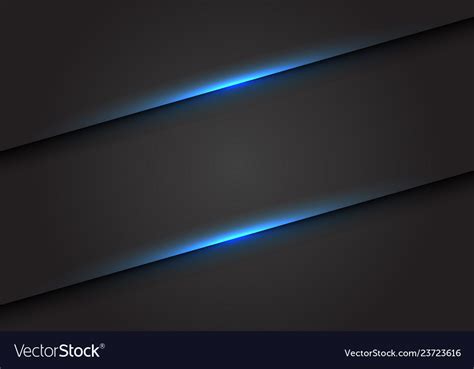 Abstract Blue Light Line Slash On Dark Grey Vector Image