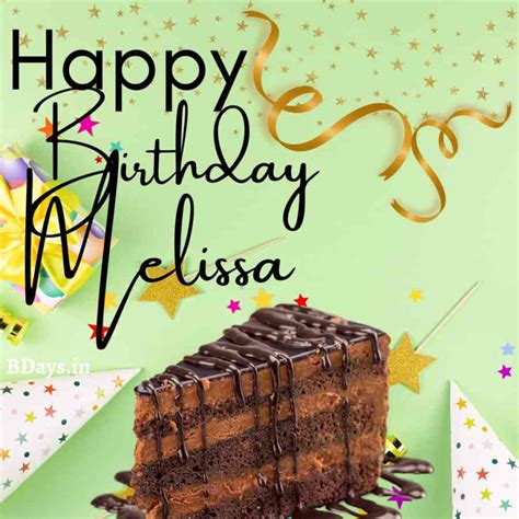 Happy Birthday Melissa Images Cake Cards And Wishes Bdays