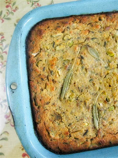 Thanksgiving is all about the food, and tradition plays a huge role in the menu. Cornbread and Sage Wild Rice Dressing