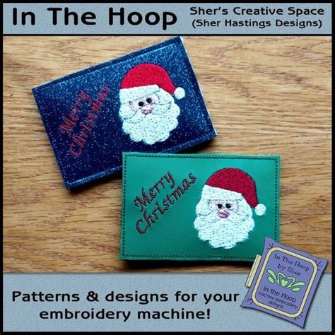 ITH Santa Claus Card Holder Christmas Gift Card Holder X Etsy