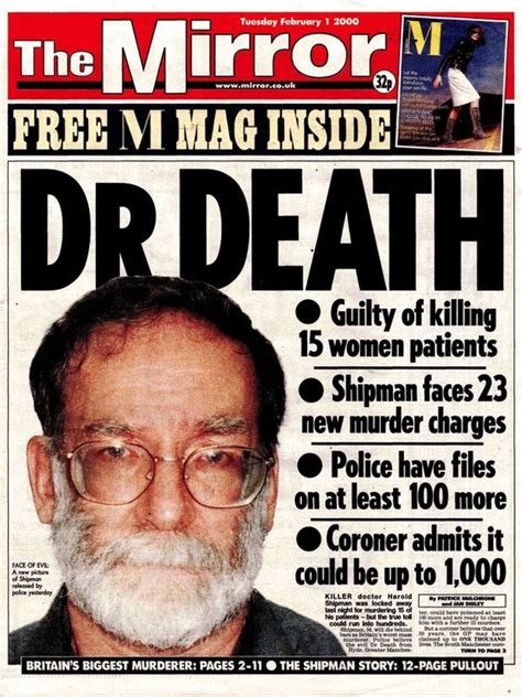 Harold frederick shipman one of the world's most prolific serial killers shipman was born january 14th, 1946. Dial Medicine for Murder — Folkington Manor