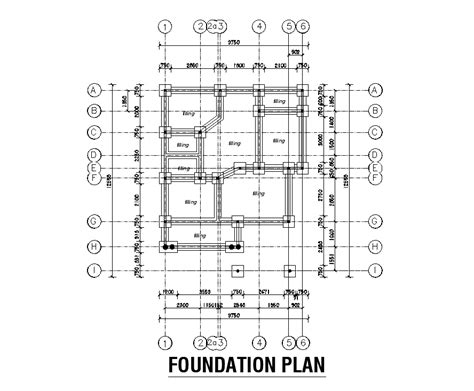 How To Draw Foundation Plan In Autocad Design Talk