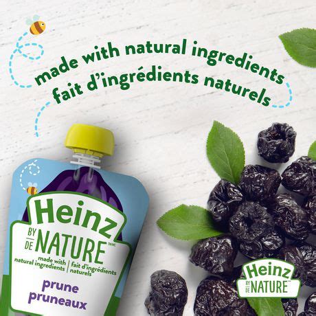 Dried fruit is a choking hazard so offer a purée or finely chop pitted prunes. Heinz by Nature Organic Baby Food - Prune Purée | Walmart ...