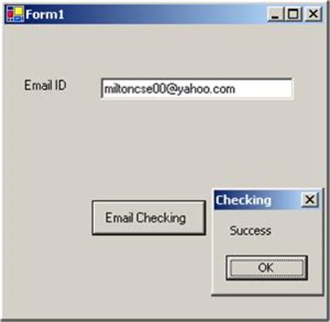 The first time i got myself an email address was in 1998 with yahoo mail. Email ID Validation - CodeProject