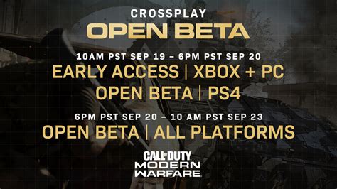 Welcome To The Call Of Duty Modern Warfare Crossplay Open Beta Day