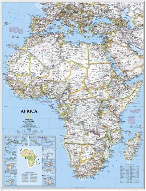 Africa Political Wall Map National Geographic