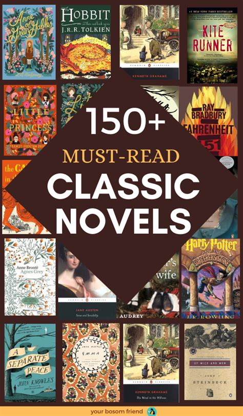 150 Classic Books Every Book Lover Should Read In Their Life Time Your Bosom Friend In 2020