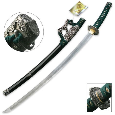 Green Jasmine Hand Forged Samurai Sword Knives And Swords At