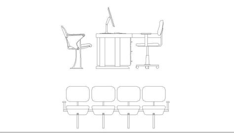 Office Desk And Chair Elevation Block Drawing Details Dwg File Cadbull My XXX Hot Girl