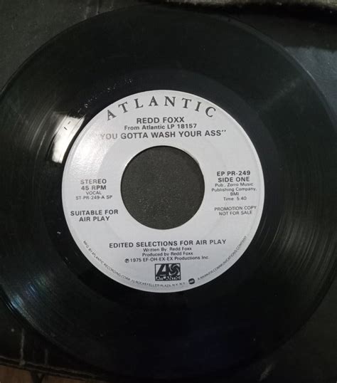 vintage redd foxx you gotta wash your ass 45 rpm promo vinyl record 1975 ebay