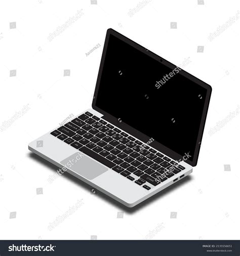 Isometric Laptop Vector 3d Isometric Laptop Stock Vector Royalty Free
