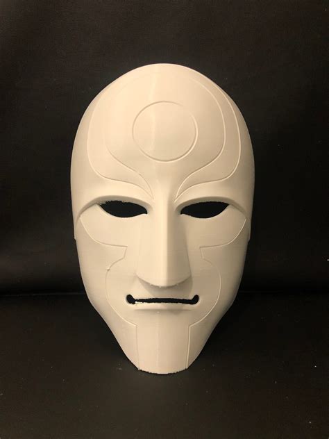 Amon 3d Printed Mask Raw Legend Of Korra Etsy